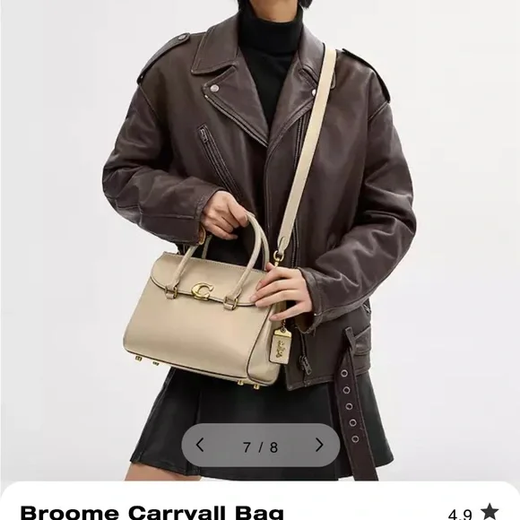 Coach Broome Carryall Bag in Brass/Ivory with Gold Hardware New with tags - Picture 6 of 15